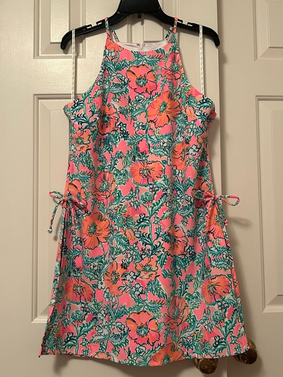 Lilly Pulitzer Pants - Lilly Pulitzer Woman's Pearl Romper Dress Soleil Pink Perfect Poppy Size 10